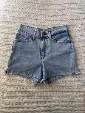Levi’s Women’s Mile High Short Shorts Size 27 Light Blue Denim